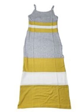 NWT Ella Mara Anthropologie Hacci Midi Tank Color Block Dress Size S Soft Knit